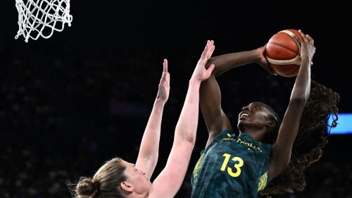 Image for Ezi Magbegor carries Australia to bronze medal win over Belgium