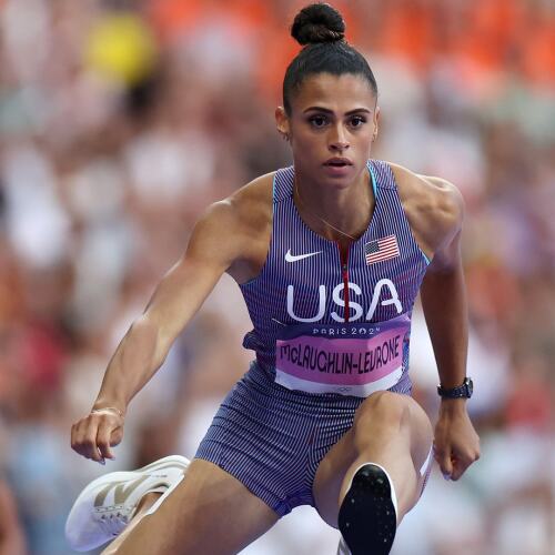 Image for In typical fashion, Sydney McLaughlin-Levrone defends Olympic crown with world record