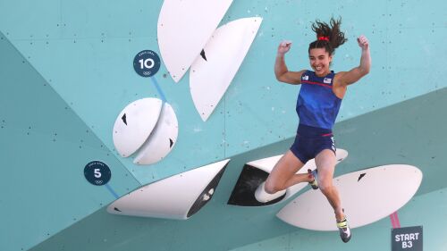 Image for After winning Olympic silver, U.S. climber Brooke Raboutou has 'maximum level' goals